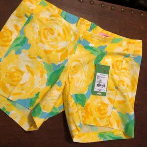 Lilly Pulitzer Sun Yellow Floral Shorts